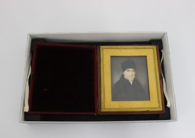 Cased portrait miniature in bespoke archival storage box