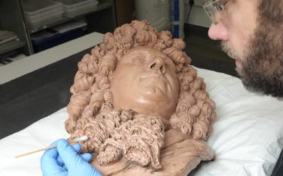 Sir Cloudesley Shovell terracotta bust being prepared for loan